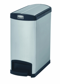Slim Jim Step-On Behållare i Rostfritt Stål - ES
