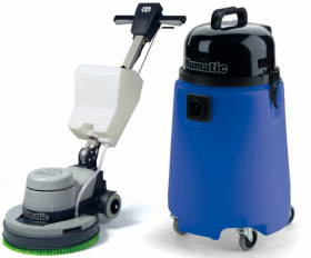 Golvvårdspaket med skurmaskin & våtsug