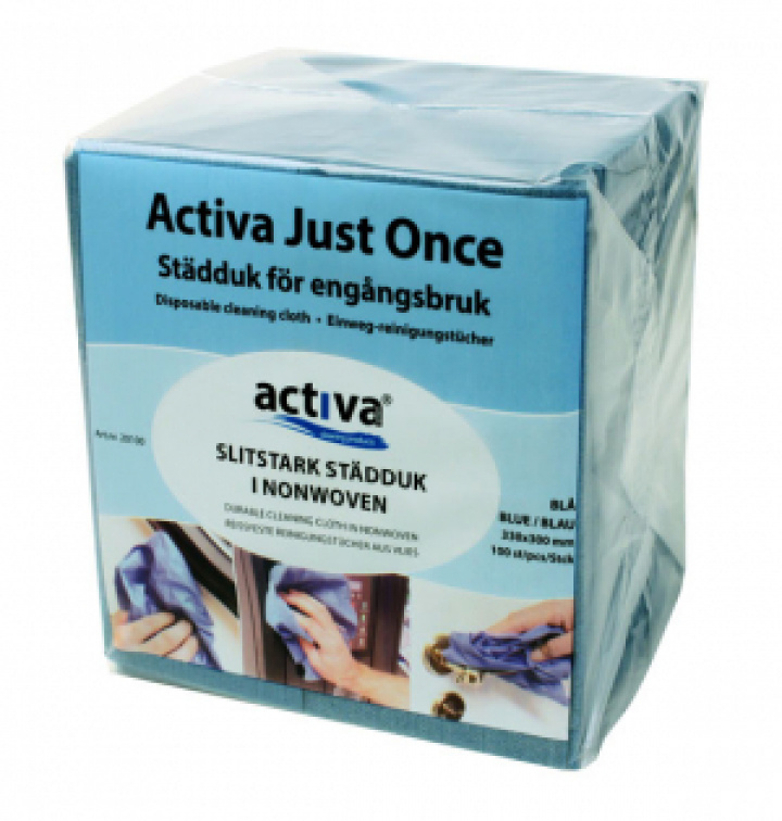 Activa Just Once Stdduk 100-pack i gruppen Stdutrustning / Stddukar & Stdsvampar / Stdduk engngs hos Stdbutiken (20100r)