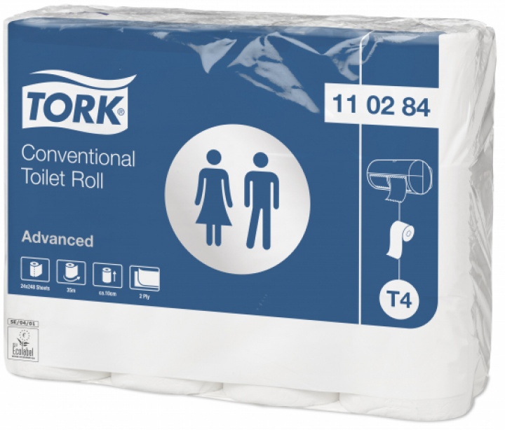 Tork Toalettpapper Advanced T4 i gruppen Stdutrustning / Papper & Dispenser / Toalettpapper - Papper hos Stdbutiken (110284)