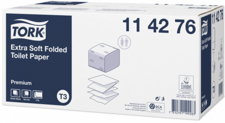 Tork Toalettpapper Premium T3 i gruppen Stdutrustning / Papper & Dispenser / Toalettpapper - Papper hos Stdbutiken (114276)