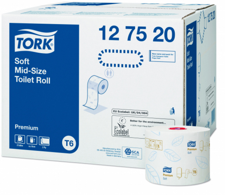 Tork Toalettpapper Premium T6 i gruppen Stdutrustning / Papper & Dispenser / Toalettpapper - Papper hos Stdbutiken (127520)