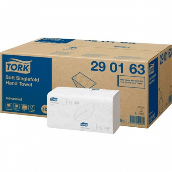 Tork Handdukspapper Advanced H3 i gruppen Stdutrustning / Papper & Dispenser / Handtork - Papper hos Stdbutiken (290163)