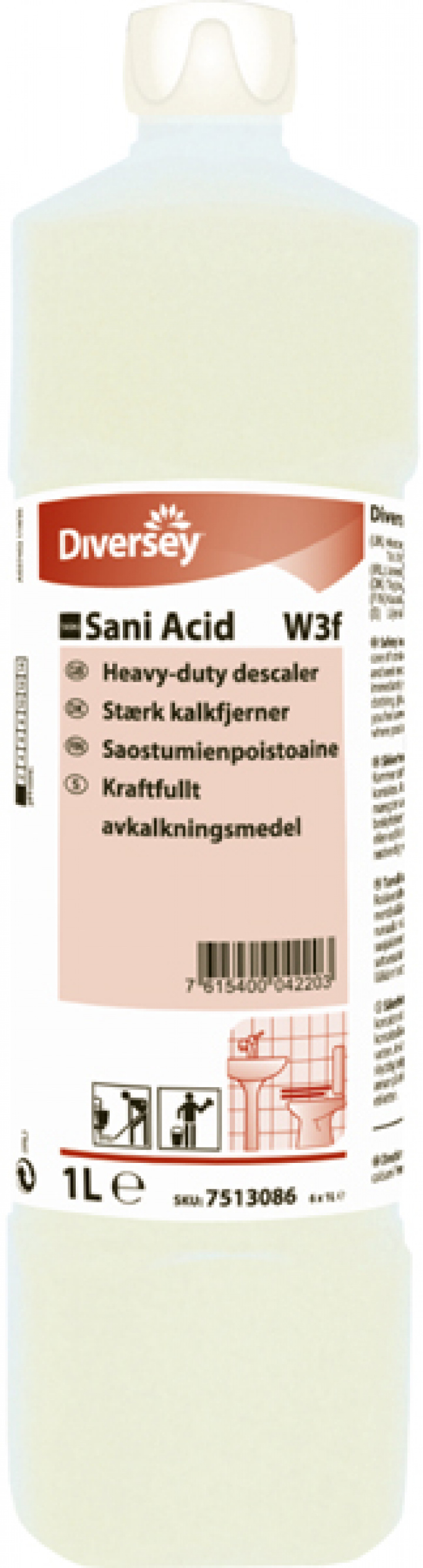 Sani Acid i gruppen Stdutrustning / Stdkem & Golvvrd / Sanitetsrent & Kalkbort hos Stdbutiken (30011)