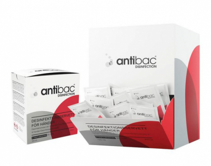  Antibac Handdes.servett i gruppen Stdutrustning / Hygien & skydd / Desinfektionsmedel hos Stdbutiken (30103r)