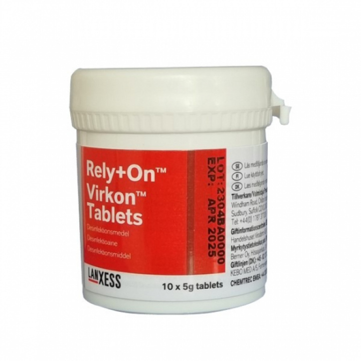 Rely+On Virkon tabletter 10x5g i gruppen Stdutrustning / Hygien & skydd / Desinfektionsmedel hos Stdbutiken (30150)
