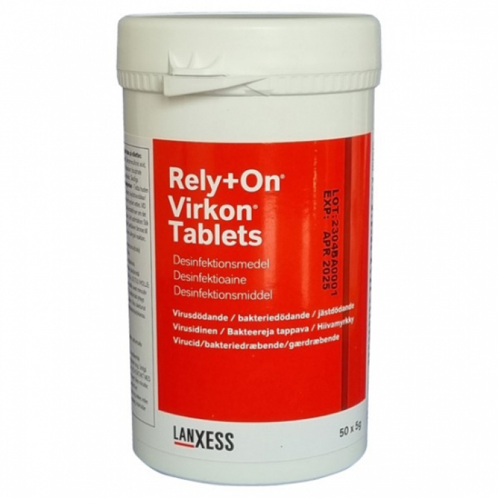 Rely+On Virkon tabletter 50x5g i gruppen Stdutrustning / Hygien & skydd / Desinfektionsmedel hos Stdbutiken (30151)