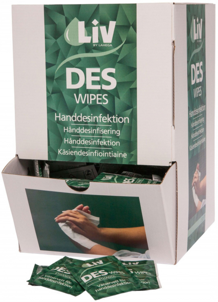 Liv DES Wipes i gruppen Stdutrustning / Hygien & skydd / Desinfektionsmedel hos Stdbutiken (30248)