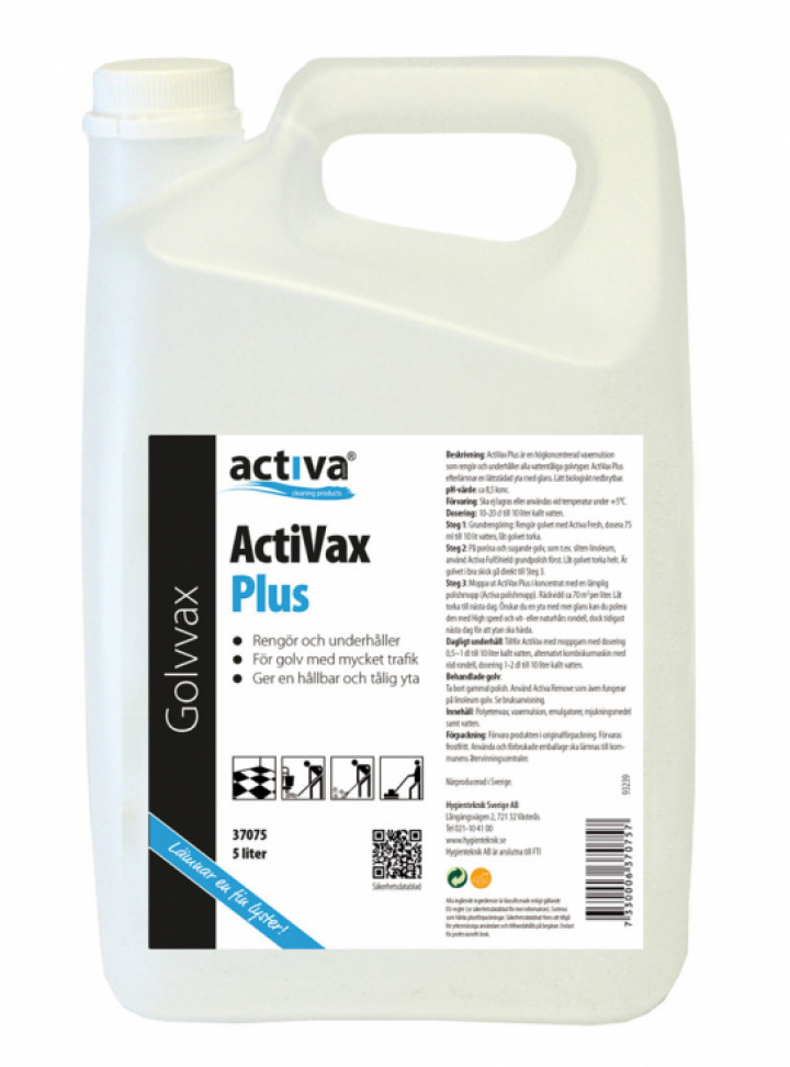Activa ActiVax Plus i gruppen Stdutrustning / Stdkem & Golvvrd / Golvvax hos Stdbutiken (37075)