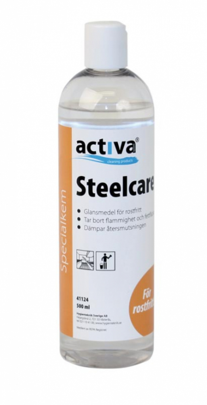 Activa Steelcare i gruppen Stdutrustning / Stdkem & Golvvrd / Textil, rostfritt & vriga kem hos Stdbutiken (41124)