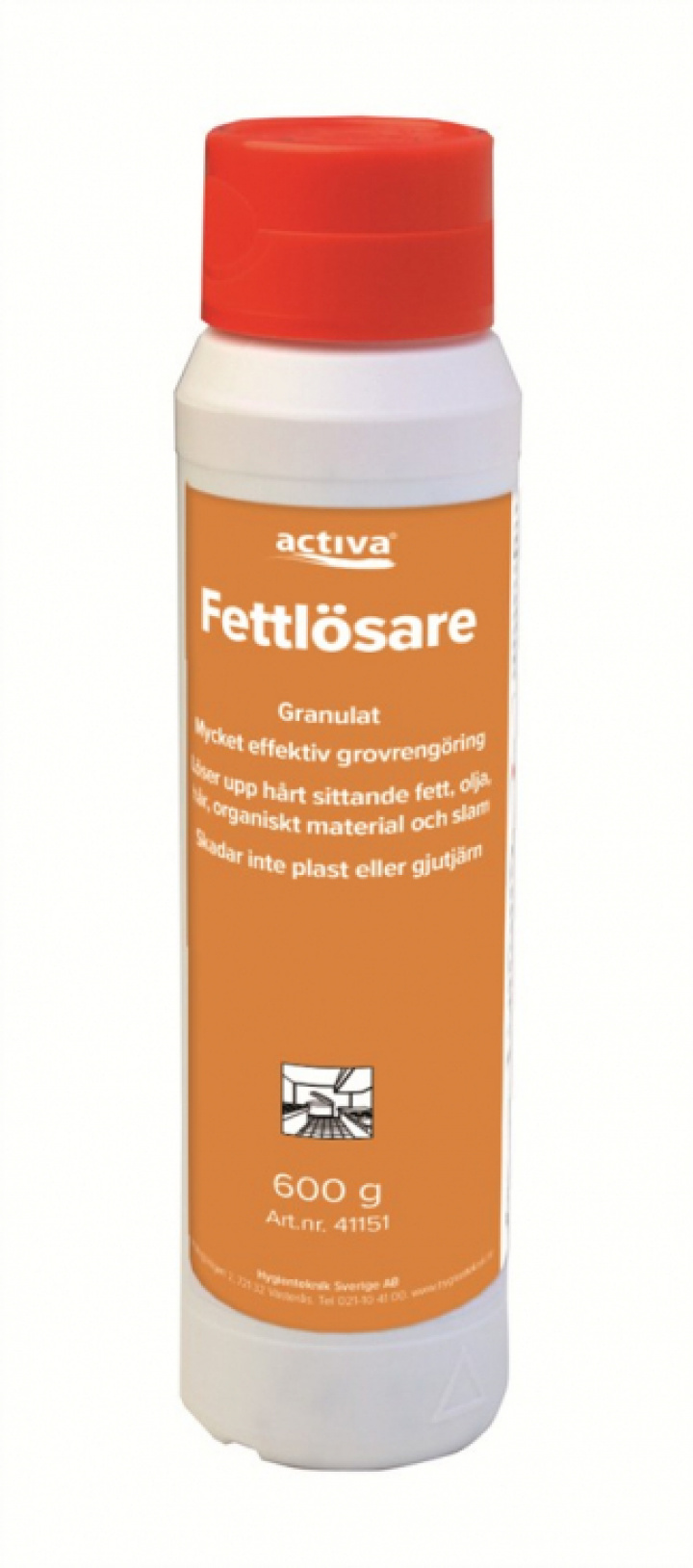 Activa Fettlsare i gruppen Stdutrustning / Stdkem & Golvvrd / Textil, rostfritt & vriga kem hos Stdbutiken (41151)