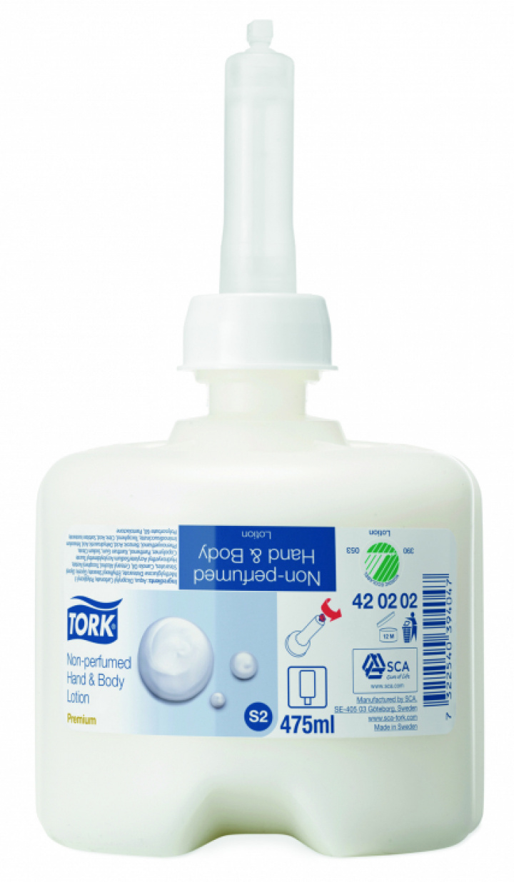 Tork Premium Handlotion Mini S2 i gruppen Stdutrustning / Hygien & skydd / Hand & Hudvrd fr Dispenser hos Stdbutiken (420202)