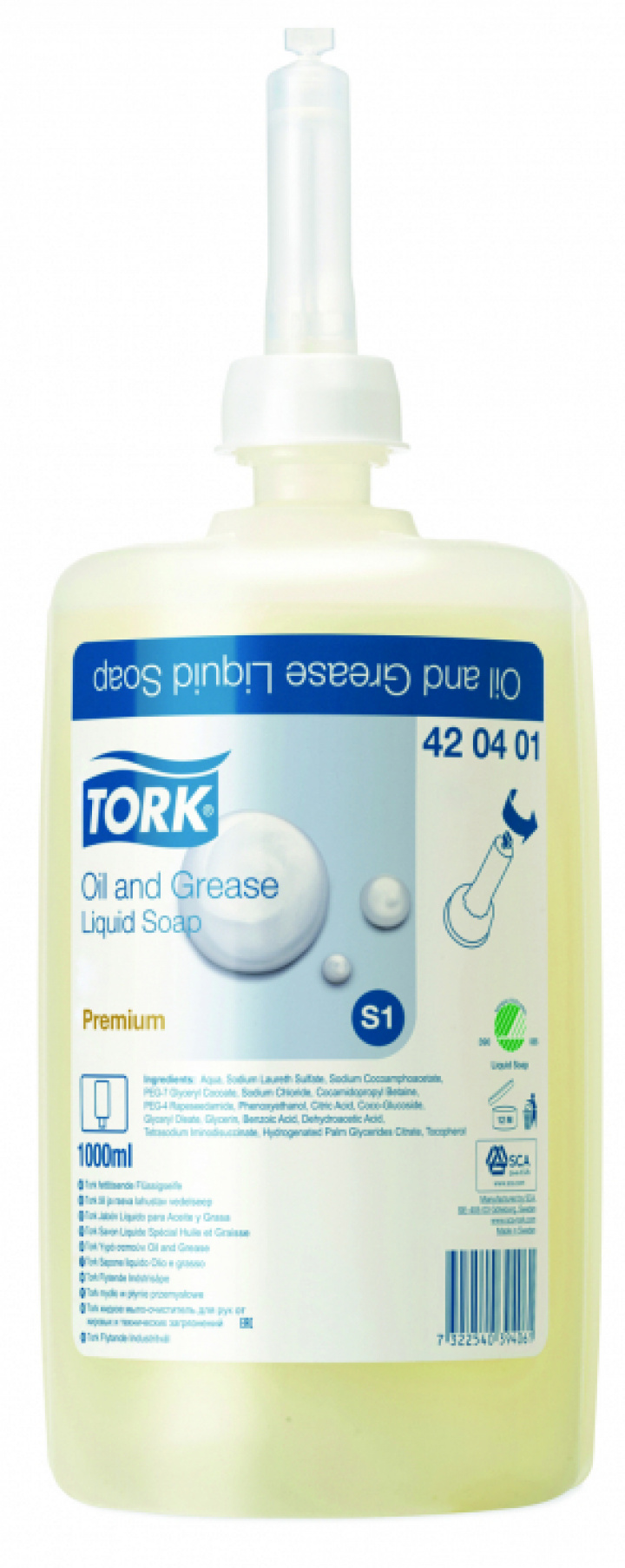 Tork Industritvl S1 i gruppen Stdutrustning / Hygien & skydd / Hand & Hudvrd fr Dispenser hos Stdbutiken (420401)