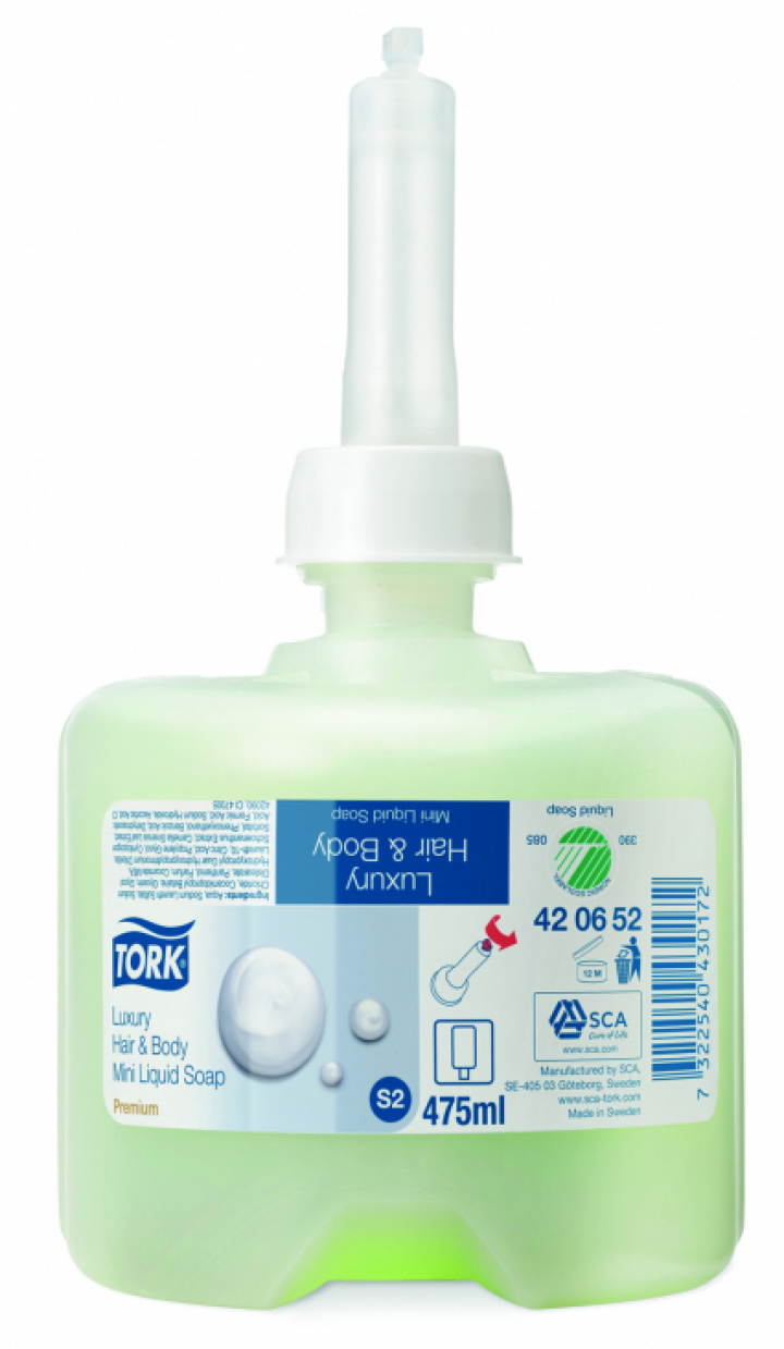 Tork Exklusiv Hair & Body Mini, S2 i gruppen Stdutrustning / Hygien & skydd / Hand & Hudvrd fr Dispenser hos Stdbutiken (420652)