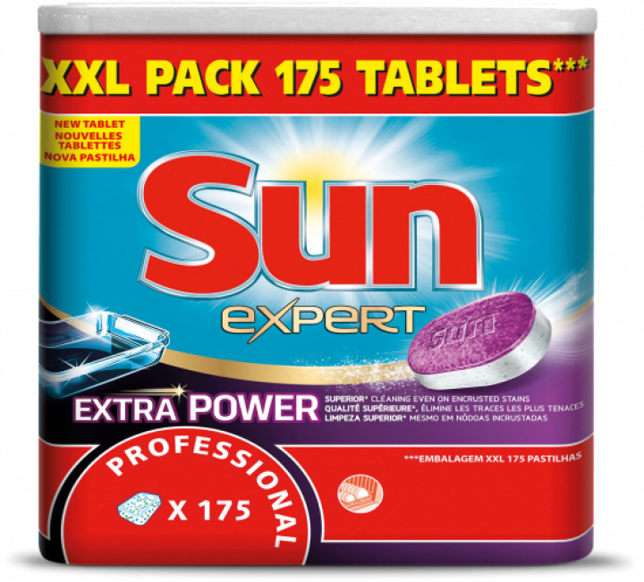 Sun Professional All In 1 Extra Power Tabs 175st i gruppen Stdutrustning / Stdkem & Golvvrd / Tvtt- & diskmedel hos Stdbutiken (43044)
