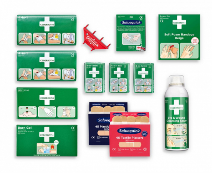 Refill till Cederroth First Aid Station 51011026 i gruppen Stdutrustning / Hygien & skydd / Frsta Hjlpen hos Stdbutiken (75076)