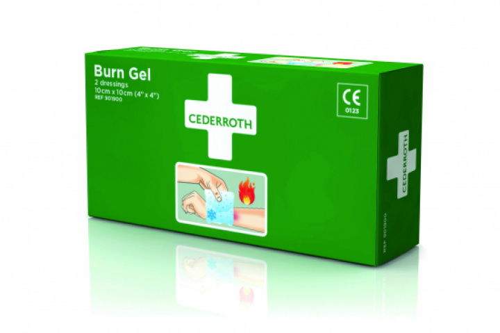 Burn Gel Dressing 10x10cm 2st per ask Cederroth i gruppen Stdutrustning / Hygien & skydd / Frsta Hjlpen hos Stdbutiken (75521)