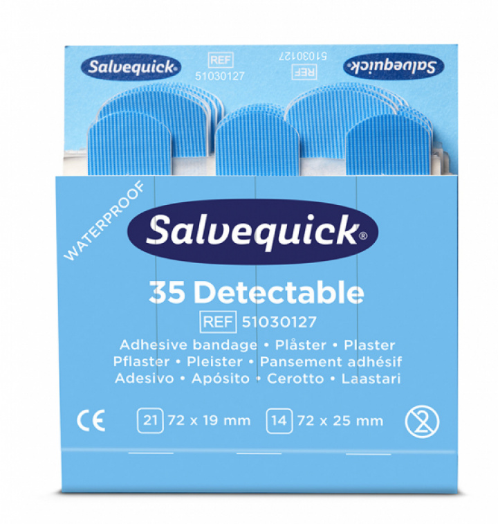 Plster Blue Detactable 6-pack i gruppen Stdutrustning / Hygien & skydd / Frsta Hjlpen hos Stdbutiken (75553)